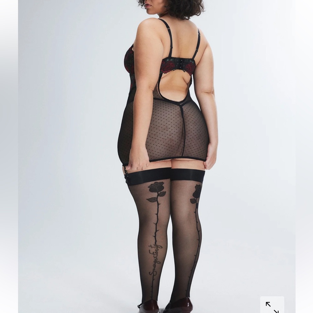 Savage X Fenty Les Roses Underwire Slip 2 Piece VIP Box Set - Picture 3 of 7
